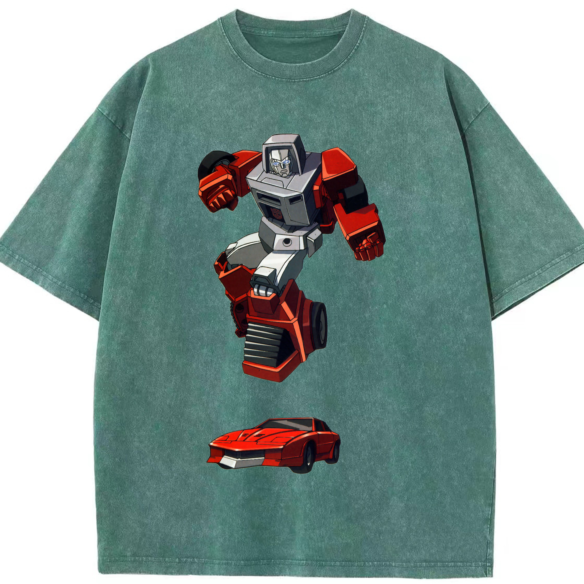 （画像用）  綿100% ヴィンテージ風 半袖Tシャツ（フロントプリント）